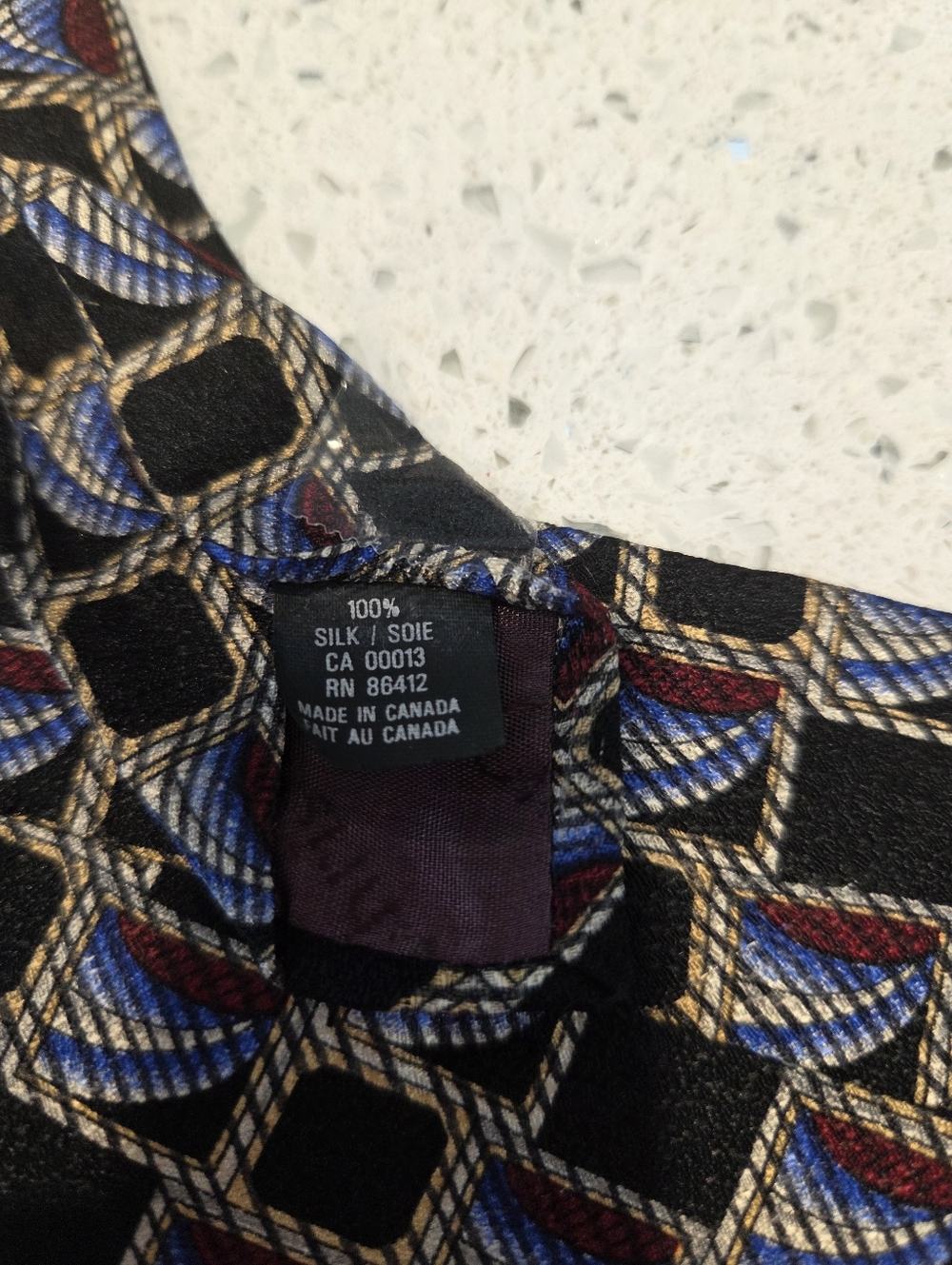 Christian Dior Monsieur Silk Tie Geometric Pattern - Picture 3 of 7